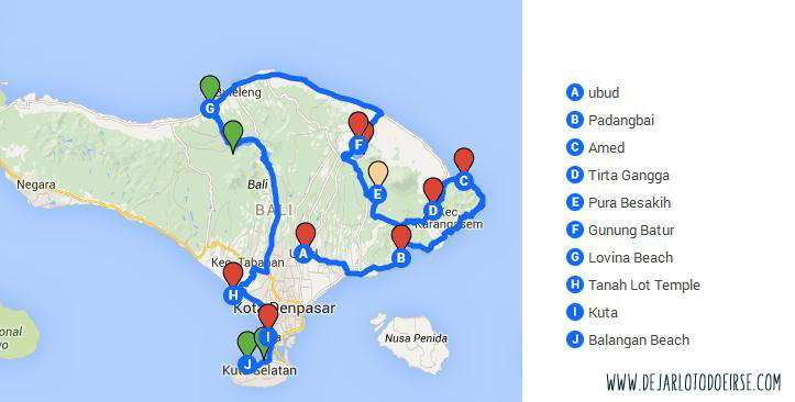 La mejor ruta de 10 días en Bali