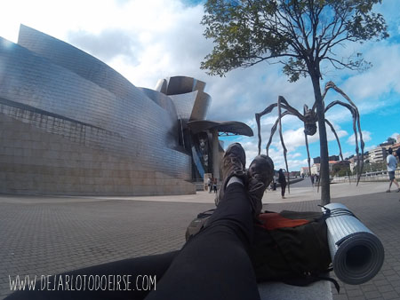 Fin de etapa al llegar a Bilbao